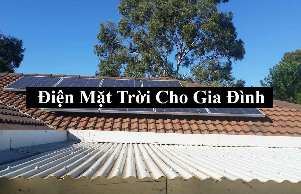 Hệ thống điện mặt trời mái nhà hộ gia đình